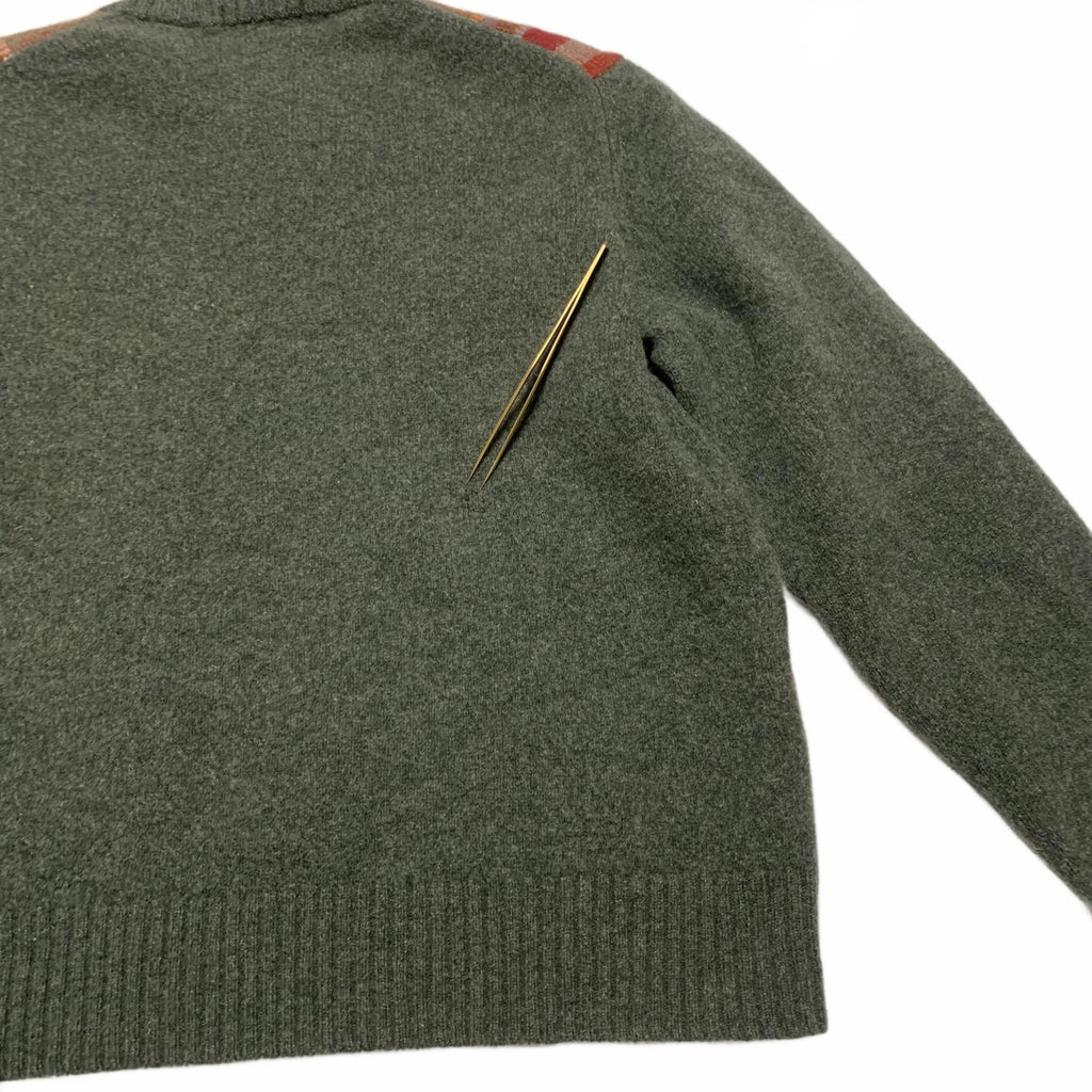 Suéter de lana a cuadros grande para hombre de Grant Thomas