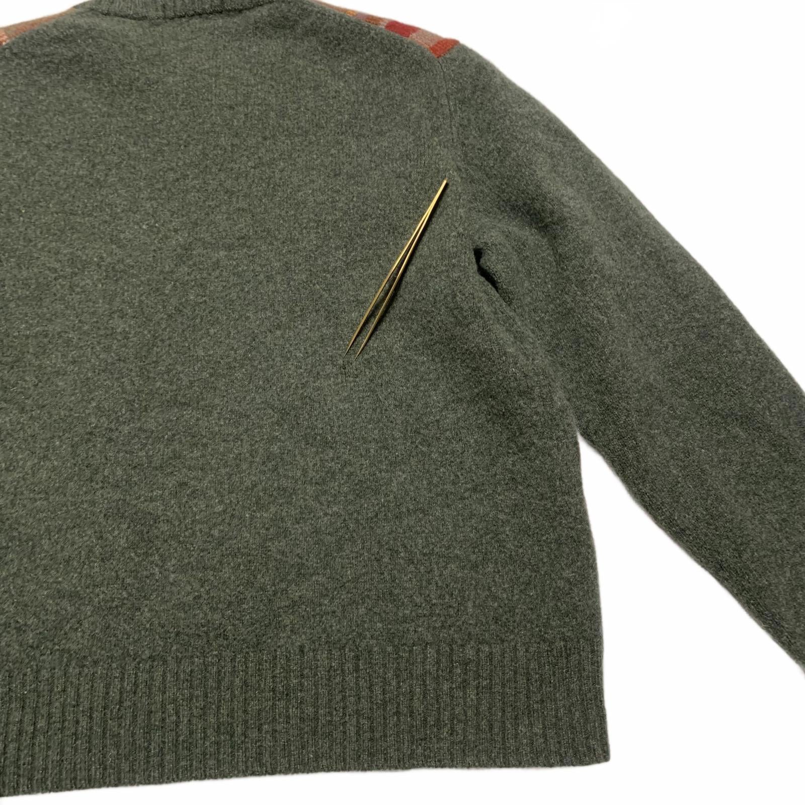 Suéter de lana a cuadros grande para hombre de Grant Thomas