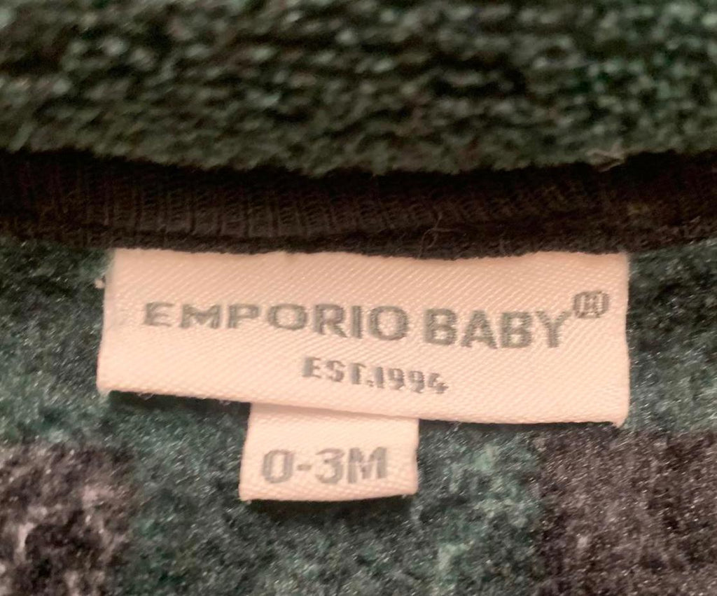 Chaleco polar a cuadros verde unisex Emporio Baby 0-3 meses