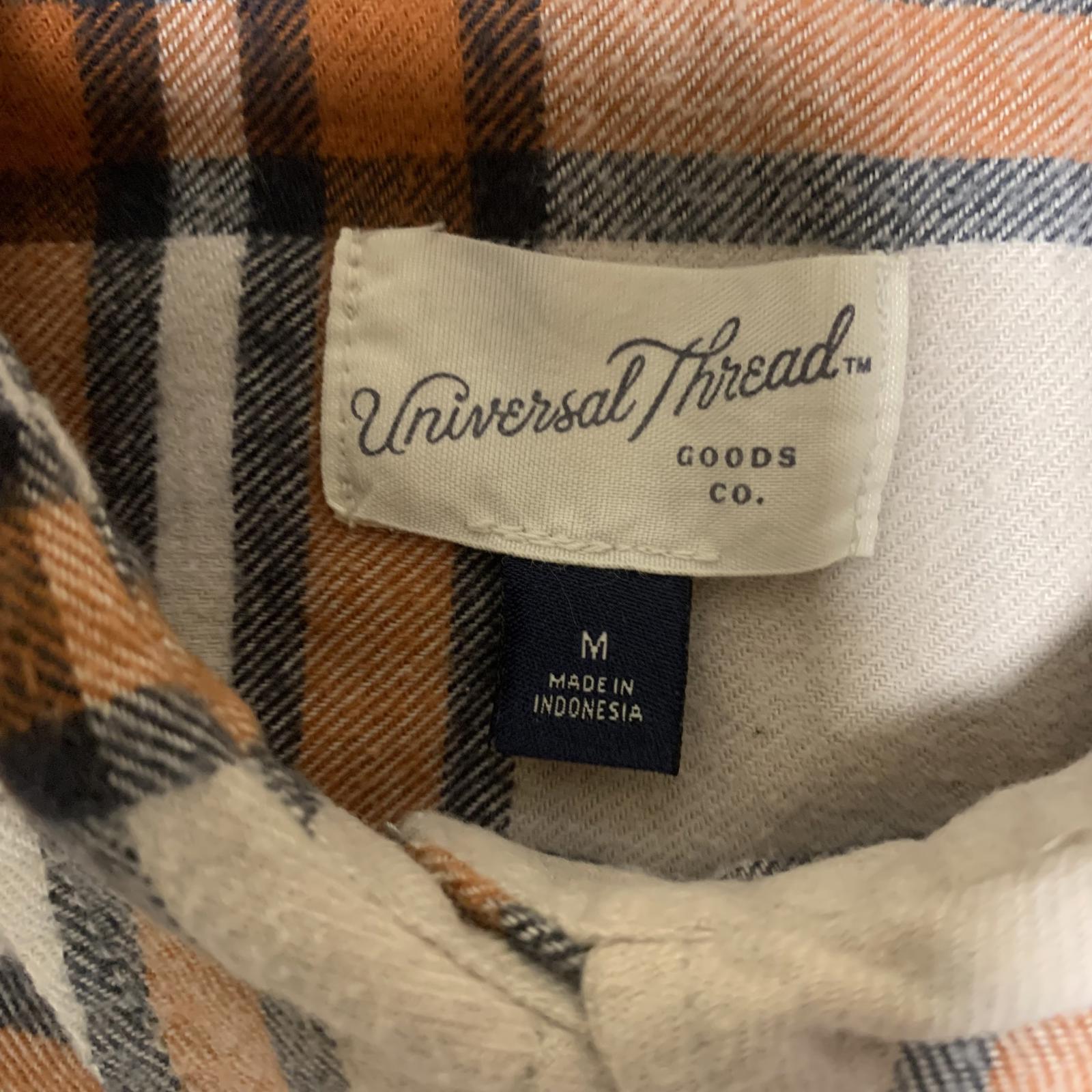 Camisa informal de manga larga a cuadros de Universal Thread para hombre, talla mediana