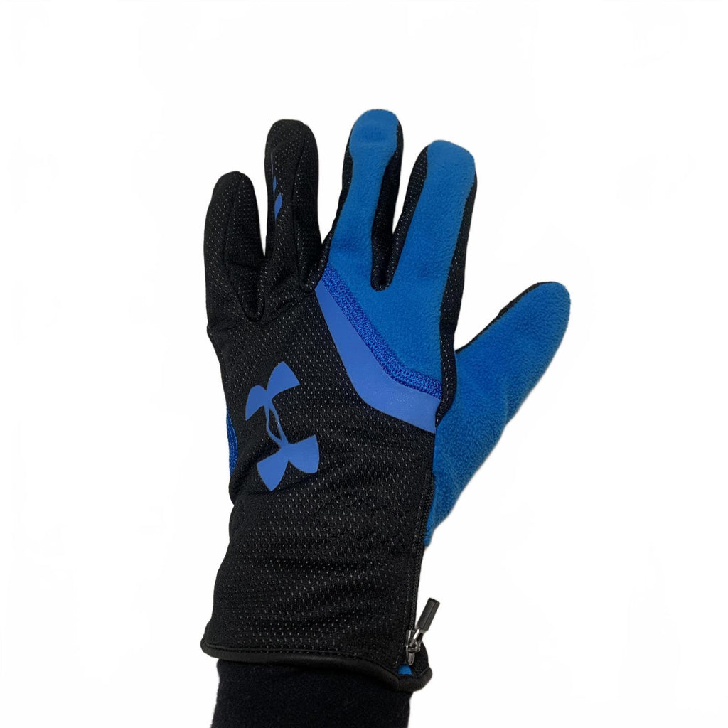 Guantes de rendimiento unisex Under Armour talla pequeña/mediana, negros y azules