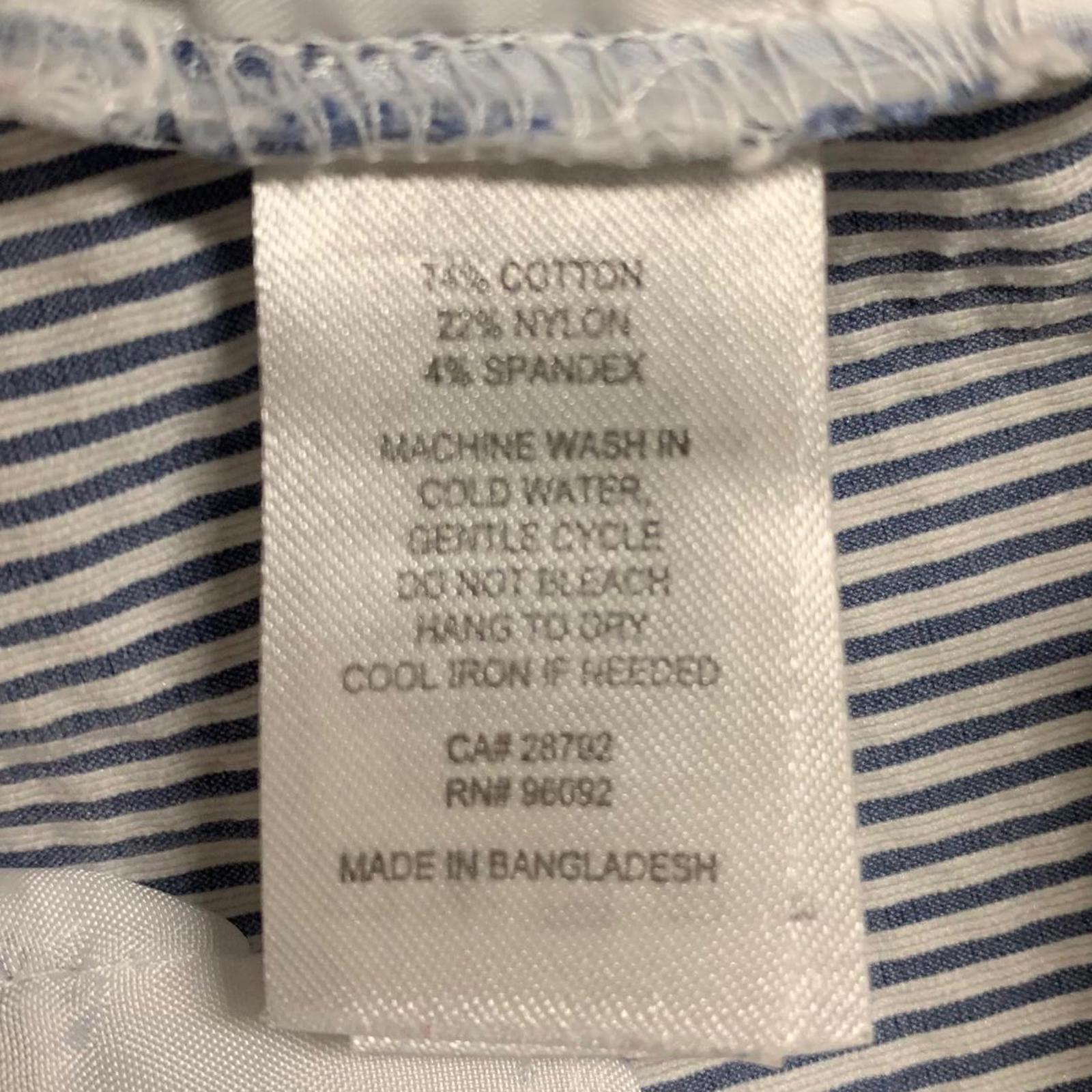 Bermudas elásticas a rayas VTG Lila Rose para mujer, talla 10, ancho 32