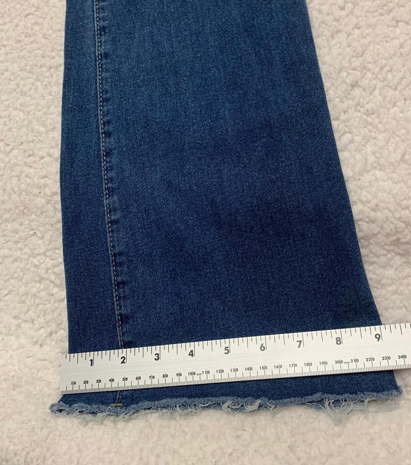 Overol de mezclilla para mujer, talla pequeña, pantalones vaqueros azules con piernas acampanadas