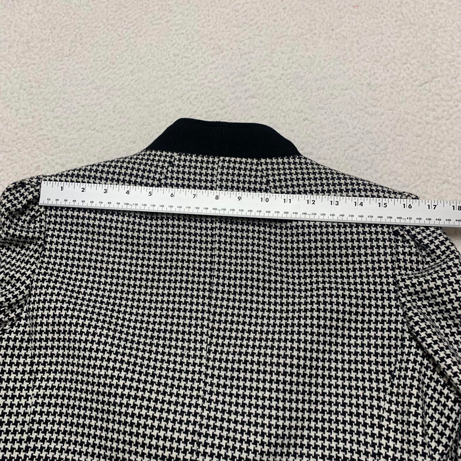 Chaqueta blazer de carrera Jacques New York Paris para mujer, talla 14 1/2, de lana, años 80, EE. UU.