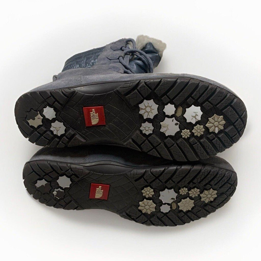 Botas de invierno Prima Loft de piel sintética gris de ante para mujer, talla 10, de The North Face