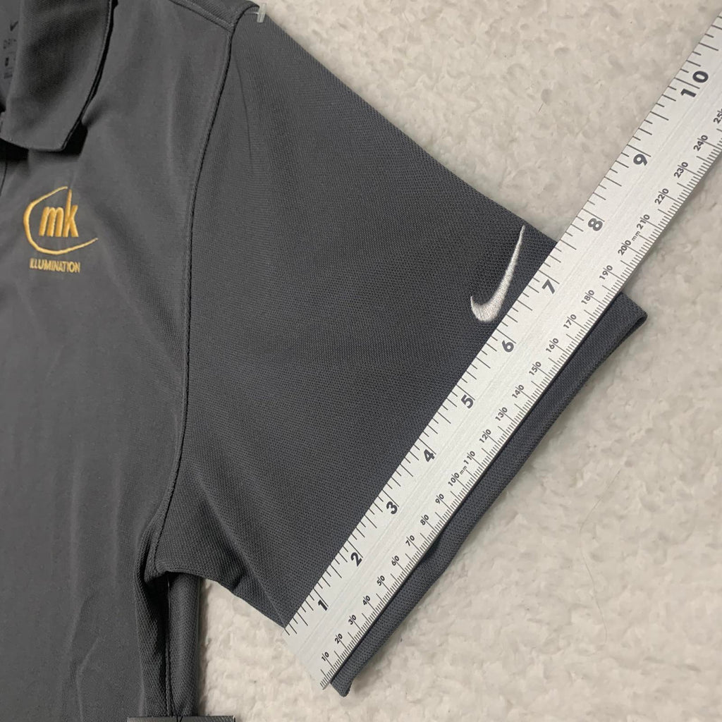 Polo Nike Dri-FIT gris con logotipo MK Illuminated