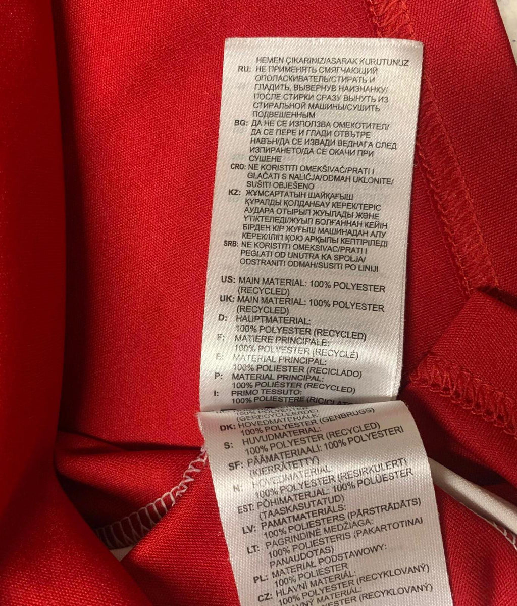 Camiseta de fútbol unisex para niños Adidas, talla extragrande, color rojo Clima Cool