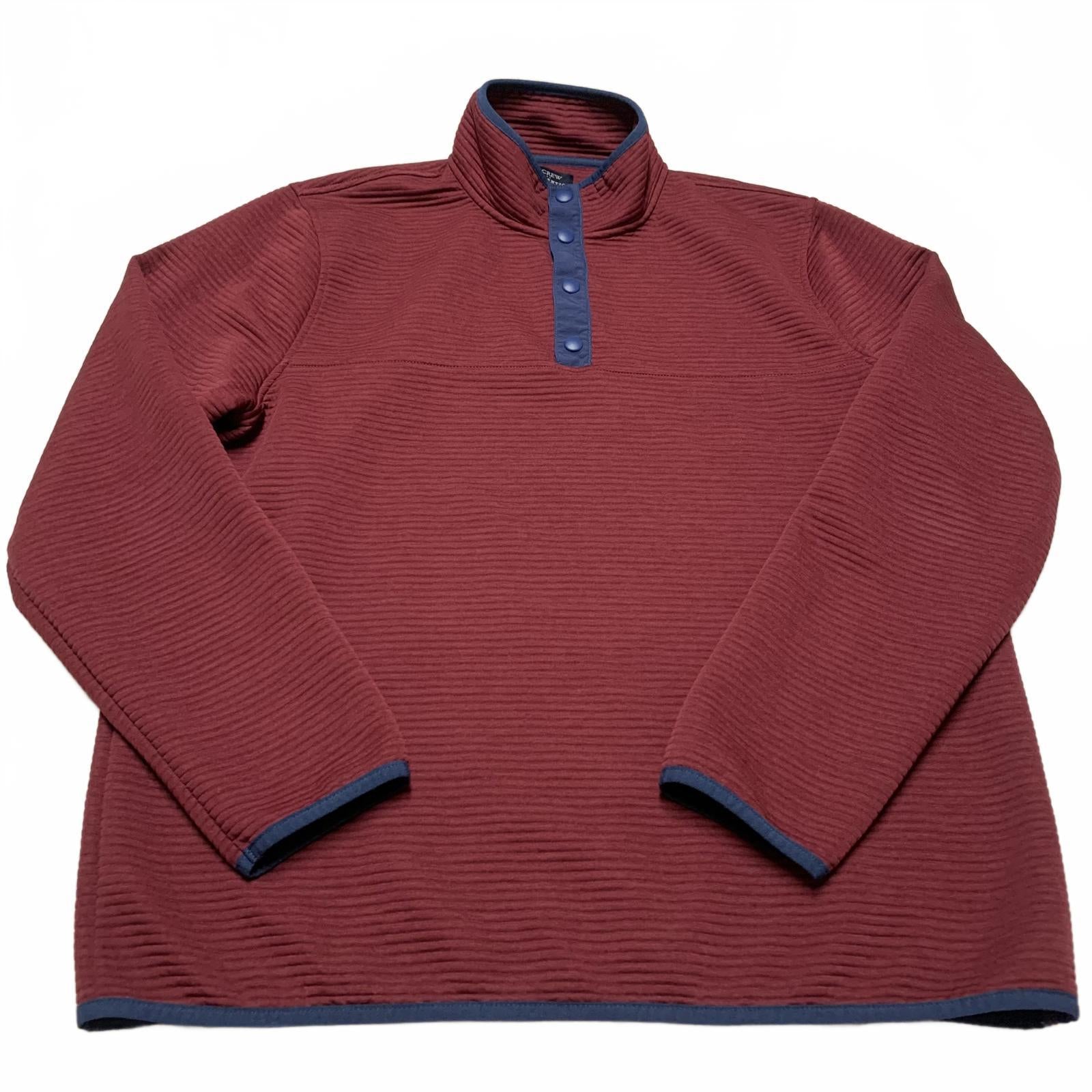 Chaqueta polar auténtica color burdeos de J.Crew, talla grande para hombre