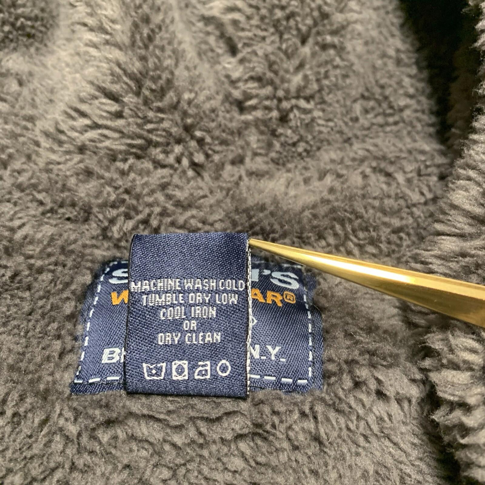 Chaqueta con capucha y forro de sherpa suave negra grande para hombre de Smith's Work Wear