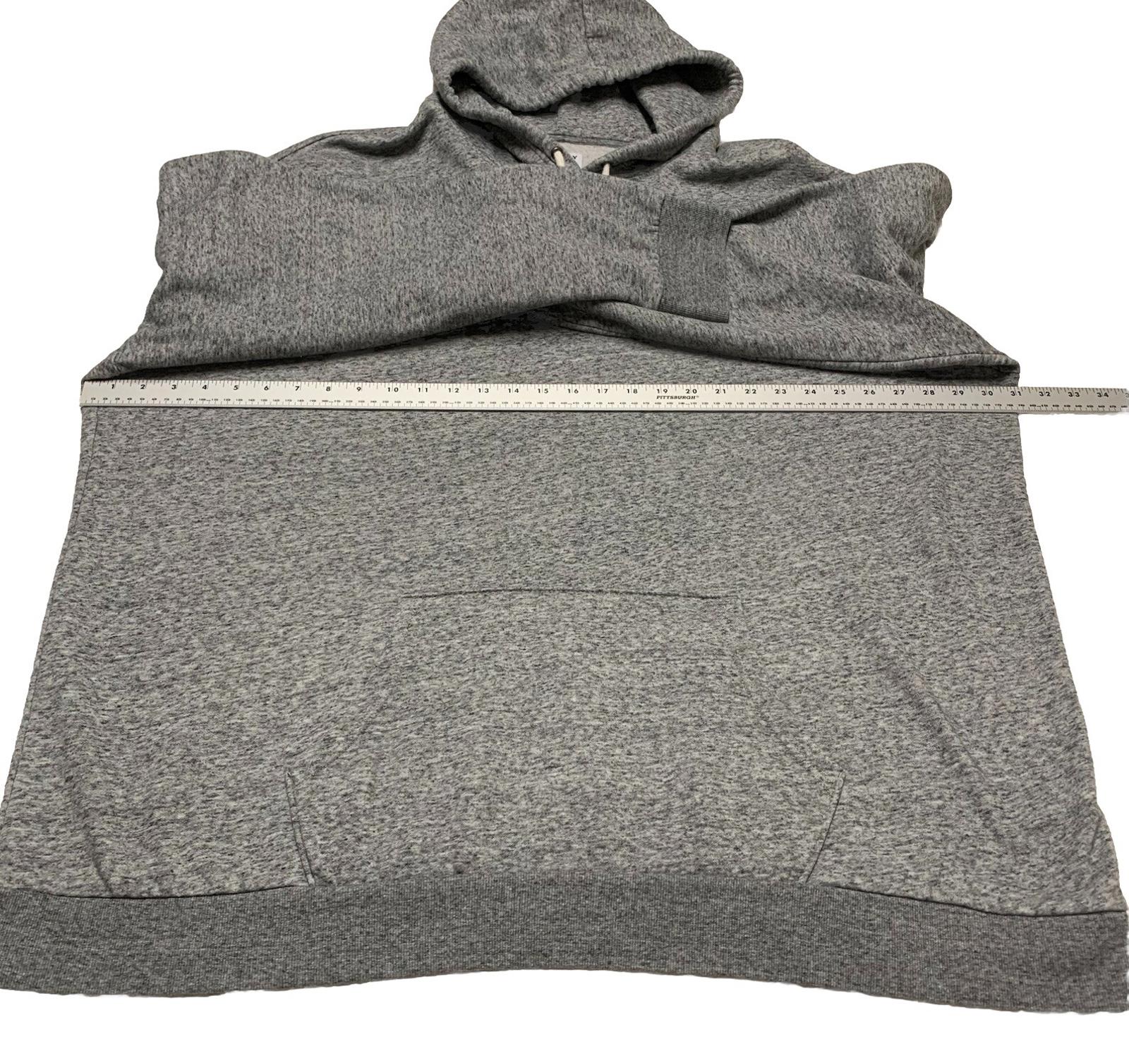 Sudadera con capucha y cordón ajustable en gris jaspeado de Old Navy para hombre, talla XXXXL