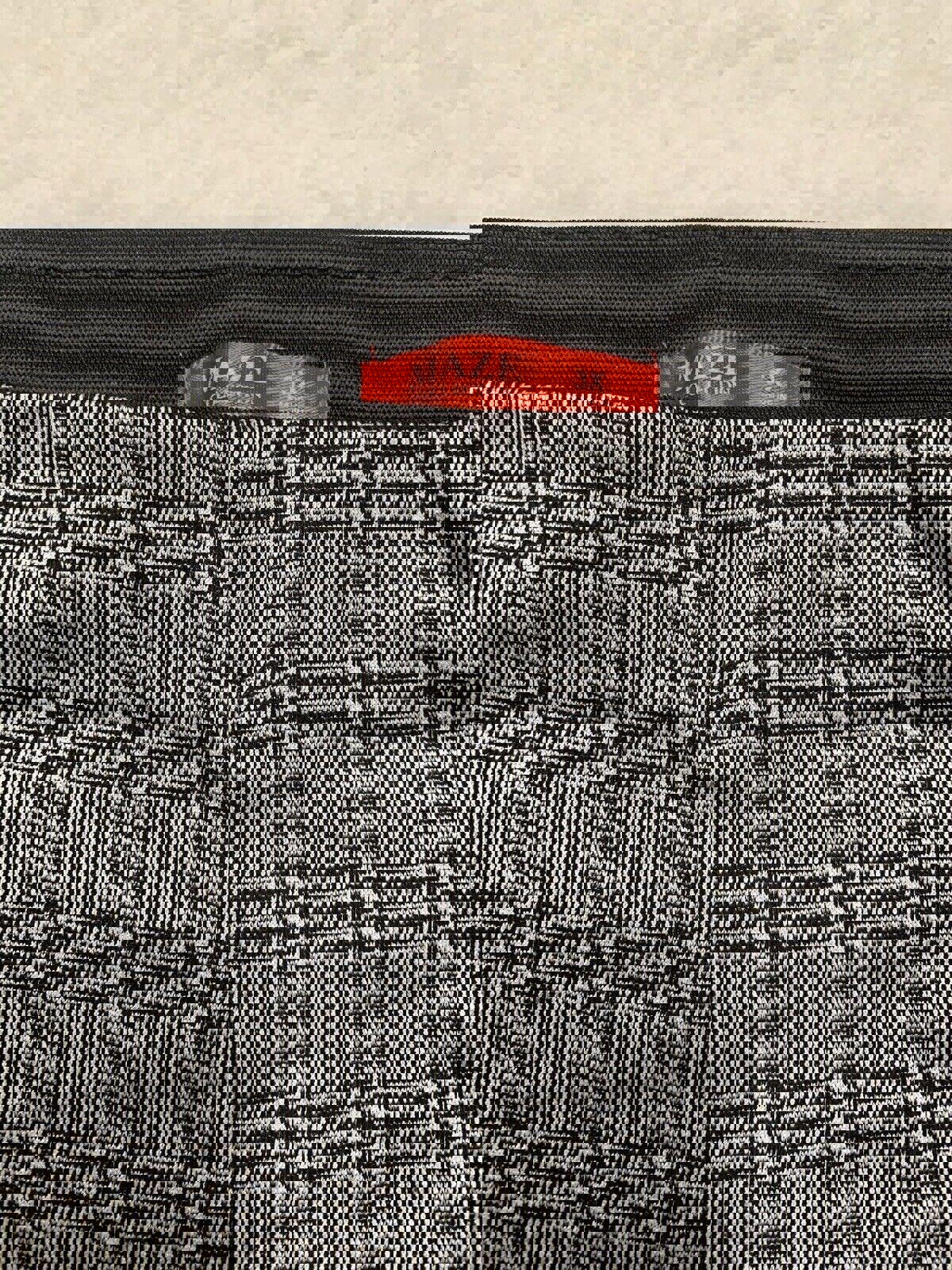 Pantalones Maze Collection para mujer, talla 3X, negros, a cuadros, elásticos y cosidos