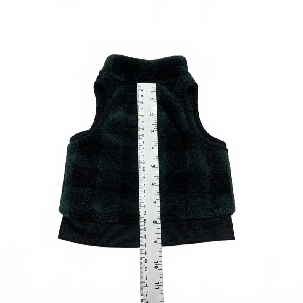 Chaleco polar a cuadros verde unisex Emporio Baby 0-3 meses