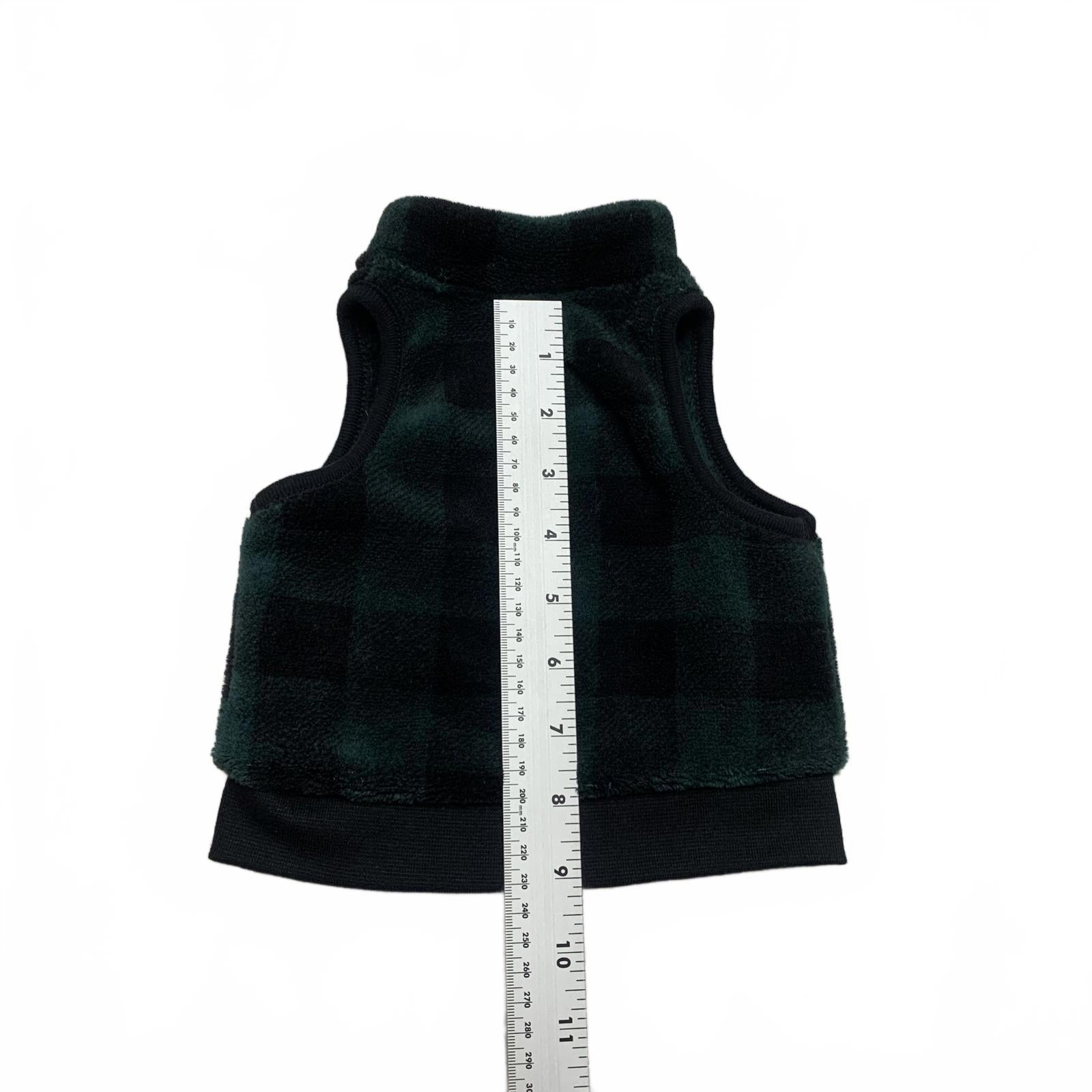 Chaleco polar a cuadros verde unisex Emporio Baby 0-3 meses