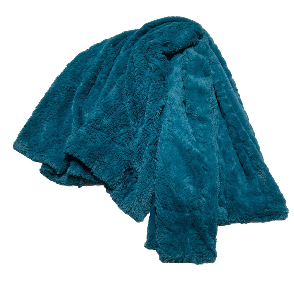 Manta de piel sintética de lujo Everlasting Comfort de 50” x 65”, suave y esponjosa, de doble cara