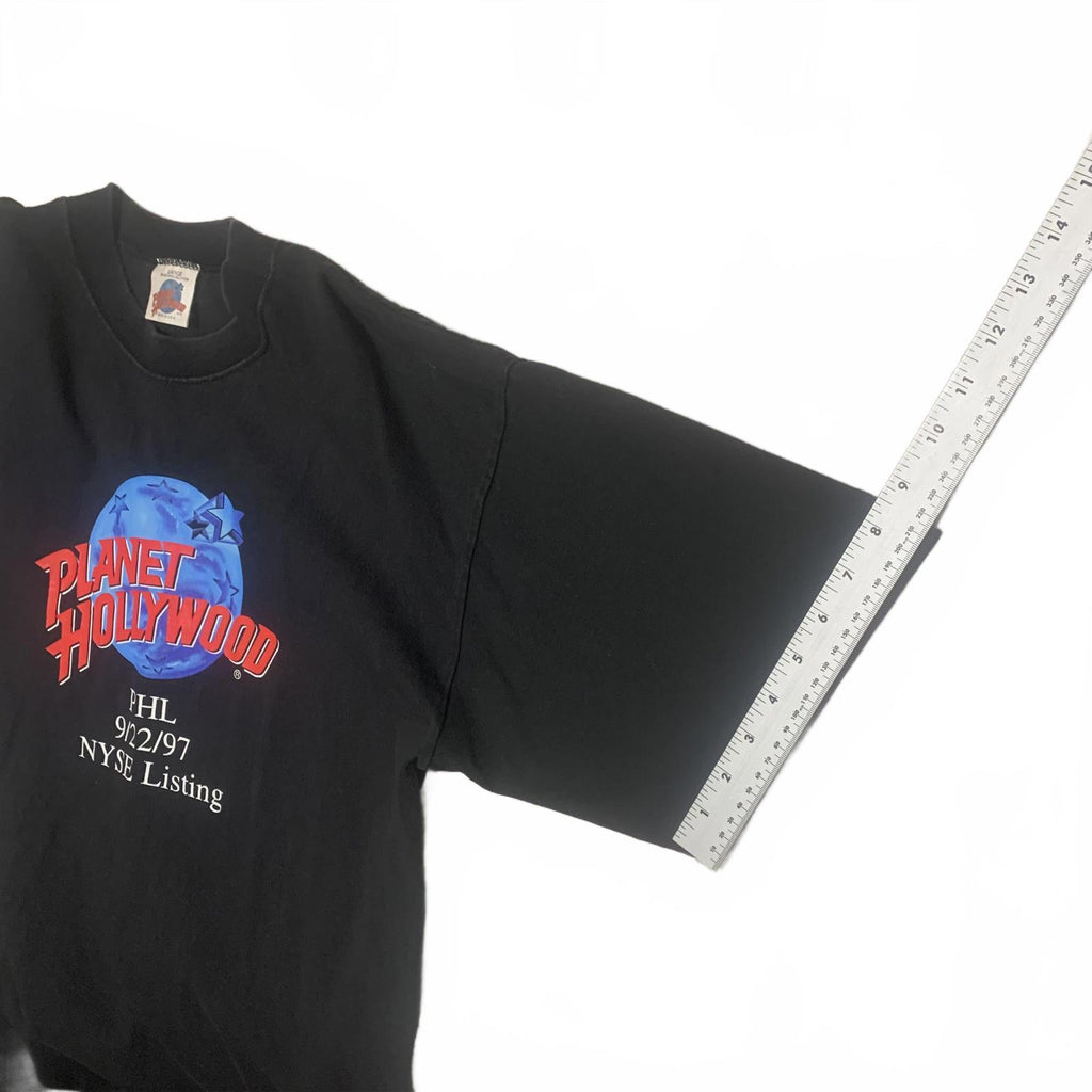 Vintage Planet Hollywood PHL 9/22/97 NYSE Listing Black T-Shirt