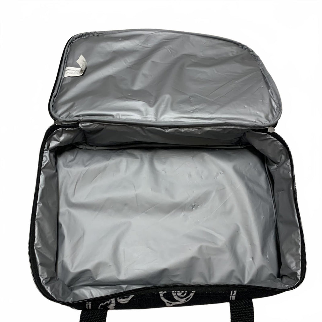 Bolsa para bandeja de comida caliente con diseño floral negro Home Essentials