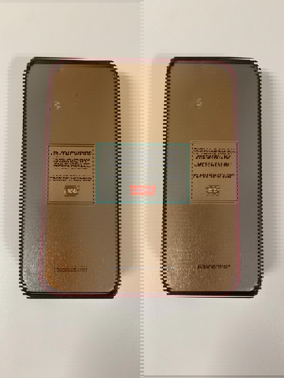 Cartera negra Levi's para hombre con protección RFID y costuras antirrobo de identidad