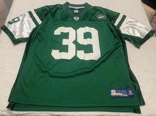 VTG Reebok New York Jets Esposito Football Jersey #39 Sz 3XL Green NFL Onfield