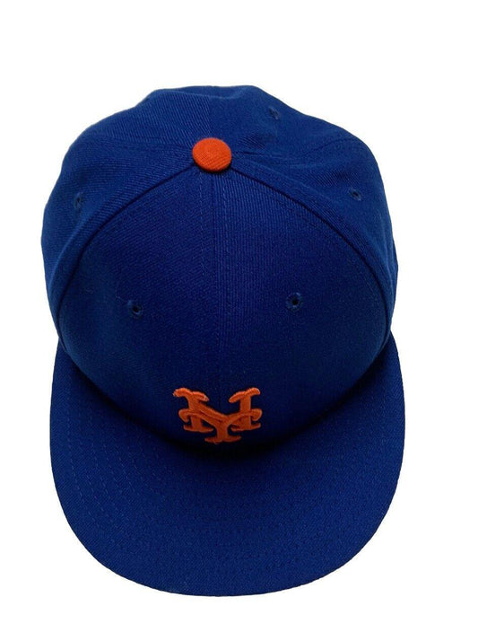 New Era 59Fifty NY Mets Official On Field Cap Baseball Practice Fitted Hat 7 3/8