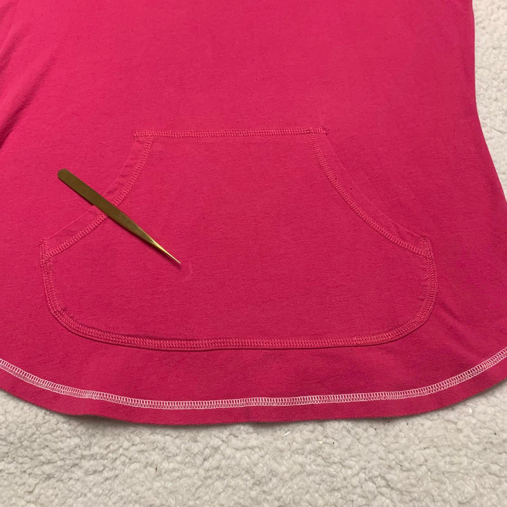 JU MORETULTRA Top de manga larga con capucha rosa talla mediana para mujer