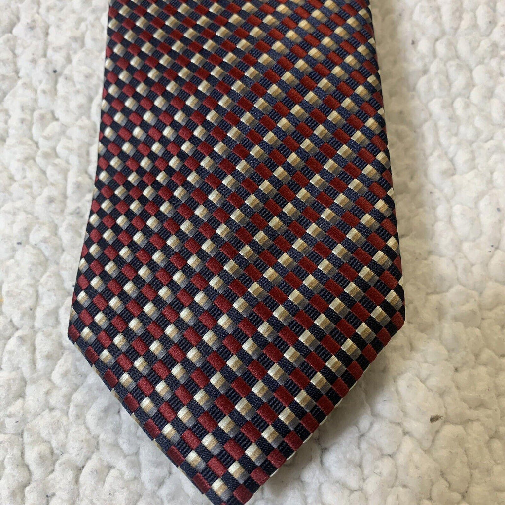 Corbatas con estampado geométrico para hombre Alexander Julian Colorirá, rojo y negro, lote de 2