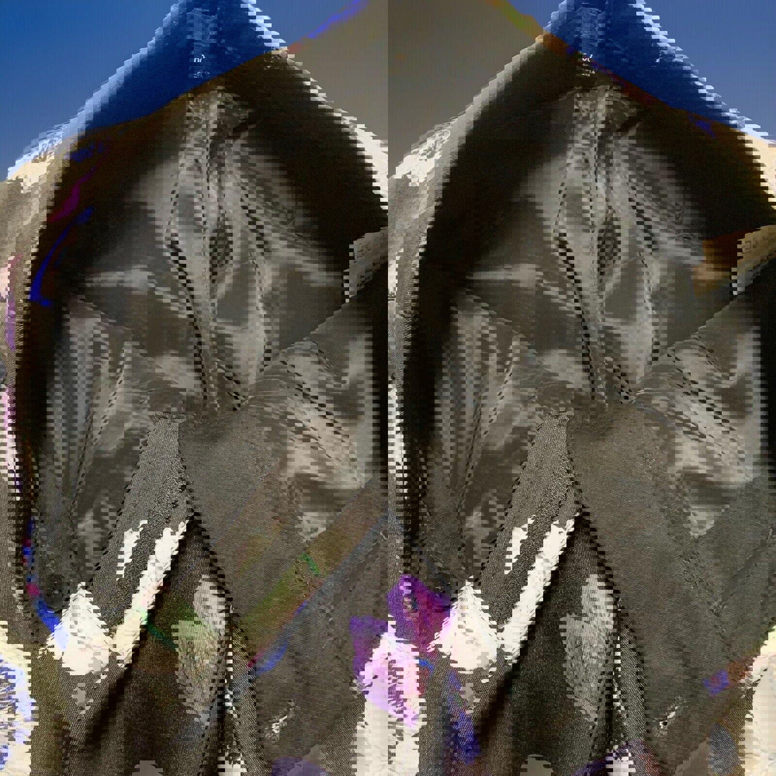 Pantalones de mujer J. Crew, talla 00, estampado floral de amapolas, corte cropped