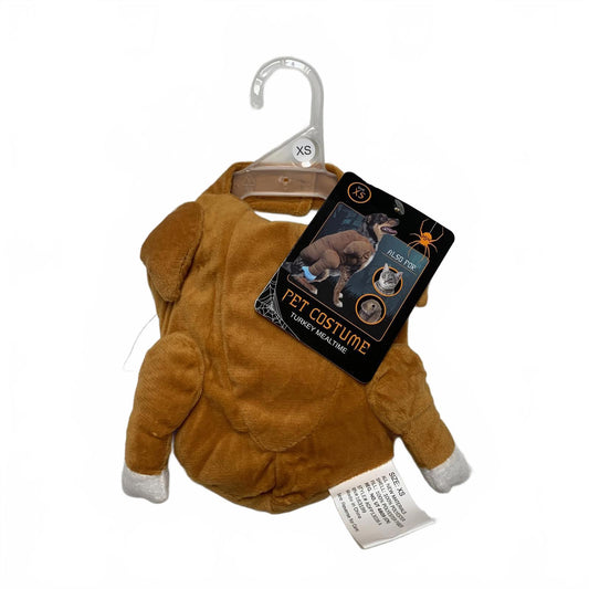 Adorable Plush Pet Size XSmall Brown Turkey Halloween Thanksgiving Costume
