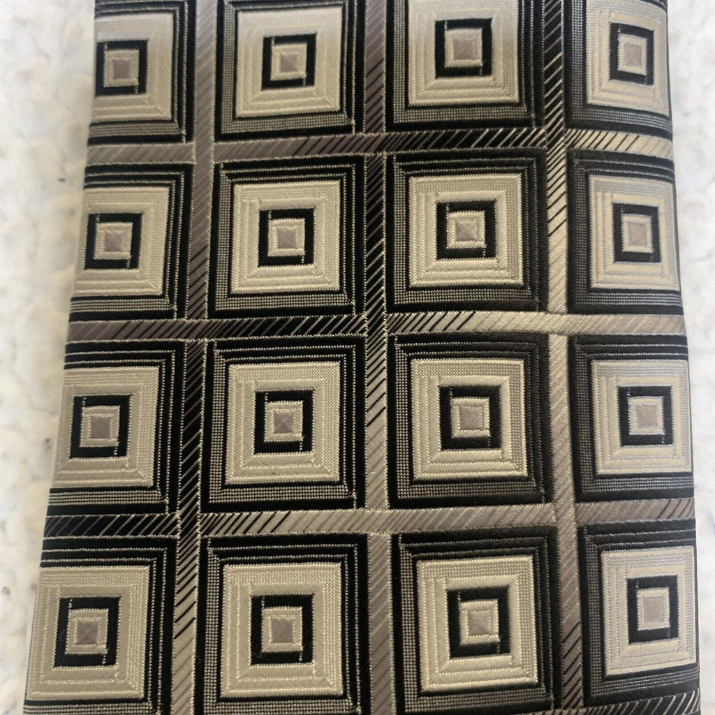 Corbatas con estampado geométrico para hombre Alexander Julian Colorirá, rojo y negro, lote de 2