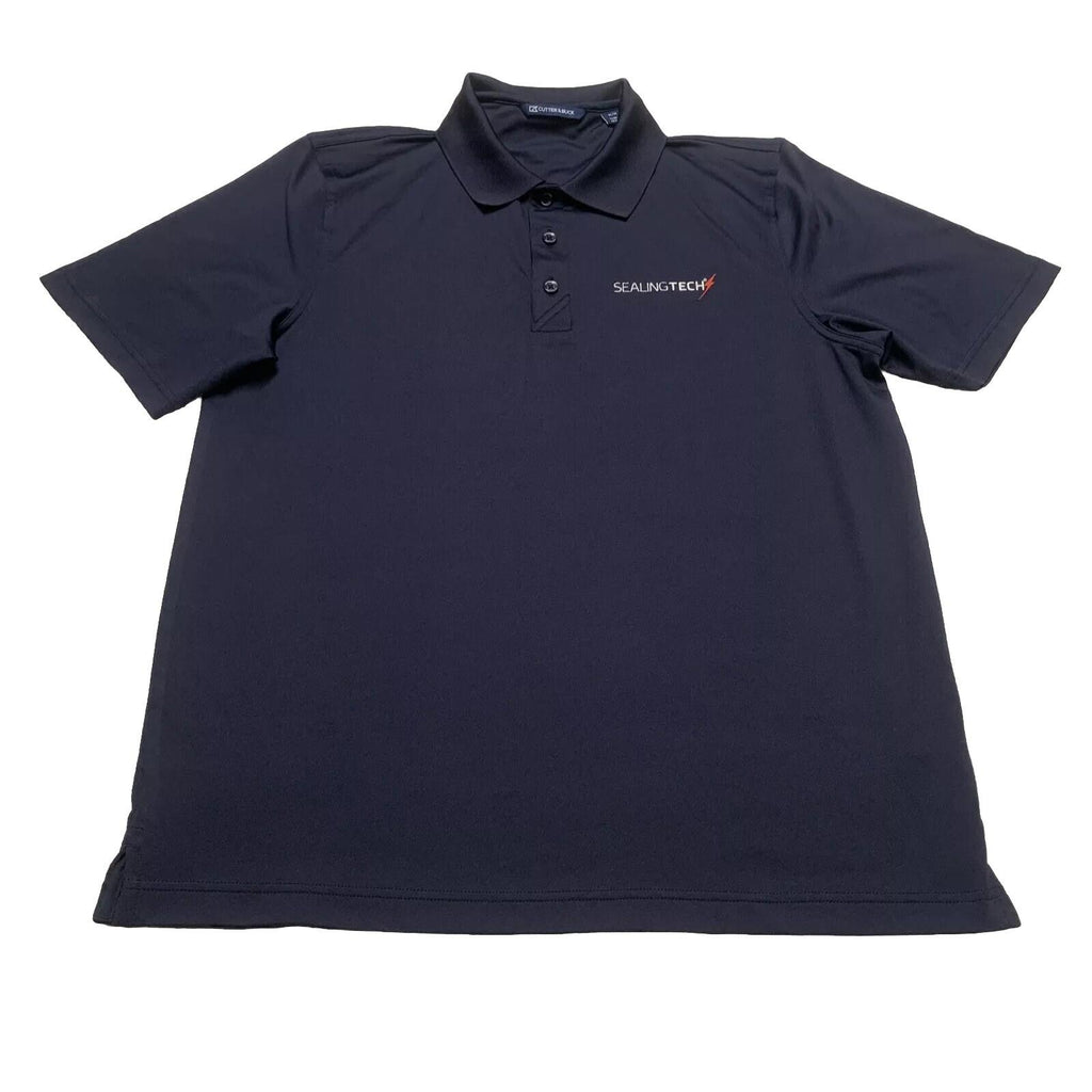 Polo azul marino de Cutter &amp; Buck, talla mediana, para hombre, Sealingtech