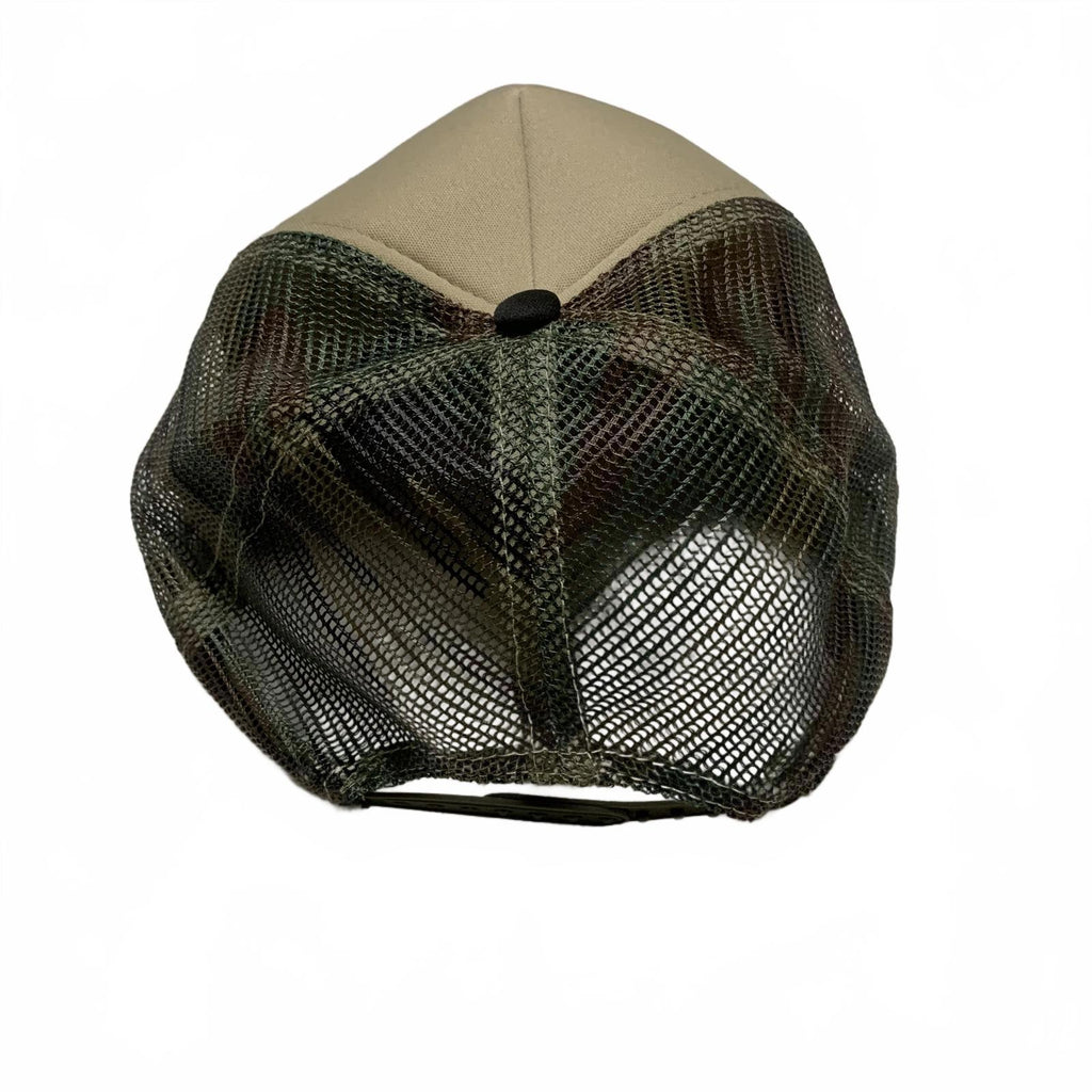 Gorra de camionero DISTRICT Street Team Studios para hombre, color verde camuflaje