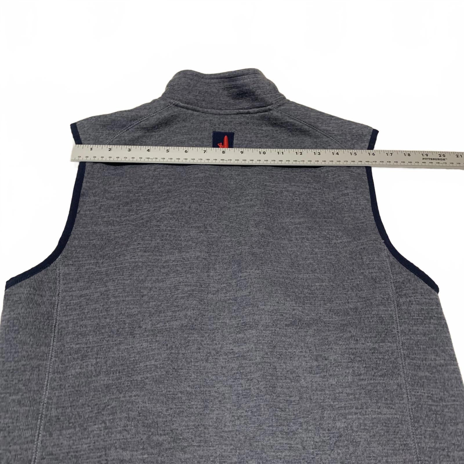 Chaleco polar gris Johnnie-O West Coast Prep, talla mediana, para hombre