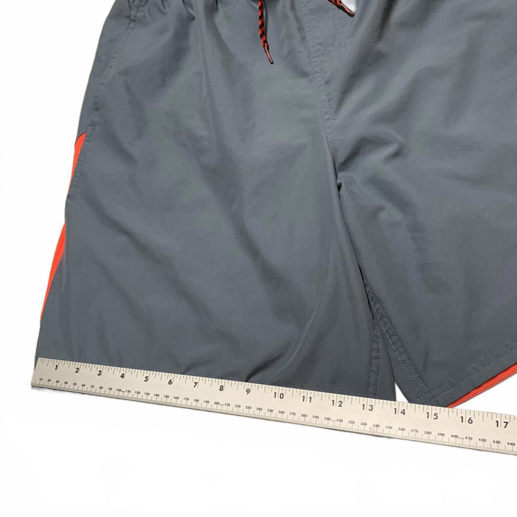 Shorts de baño Nike para hombre, talla XL, gris y naranja