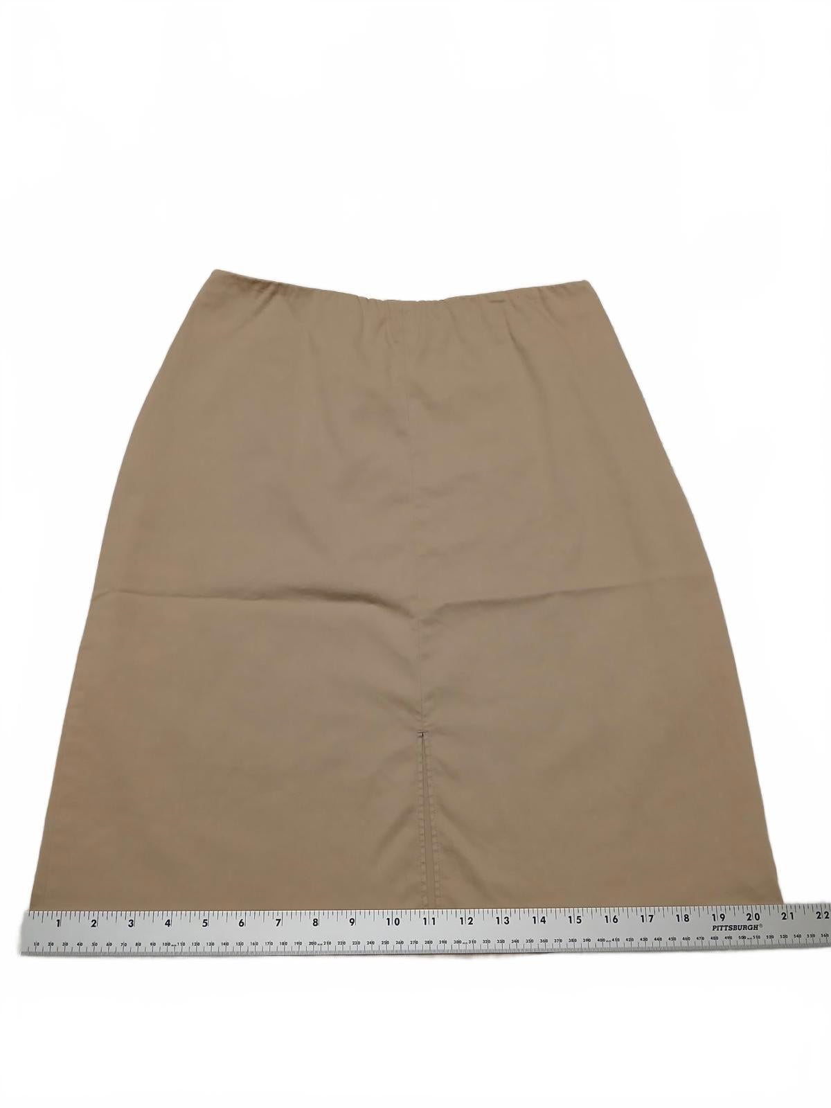 Minifalda elástica Banana Republic para mujer, talla 2, beige, ancho 28