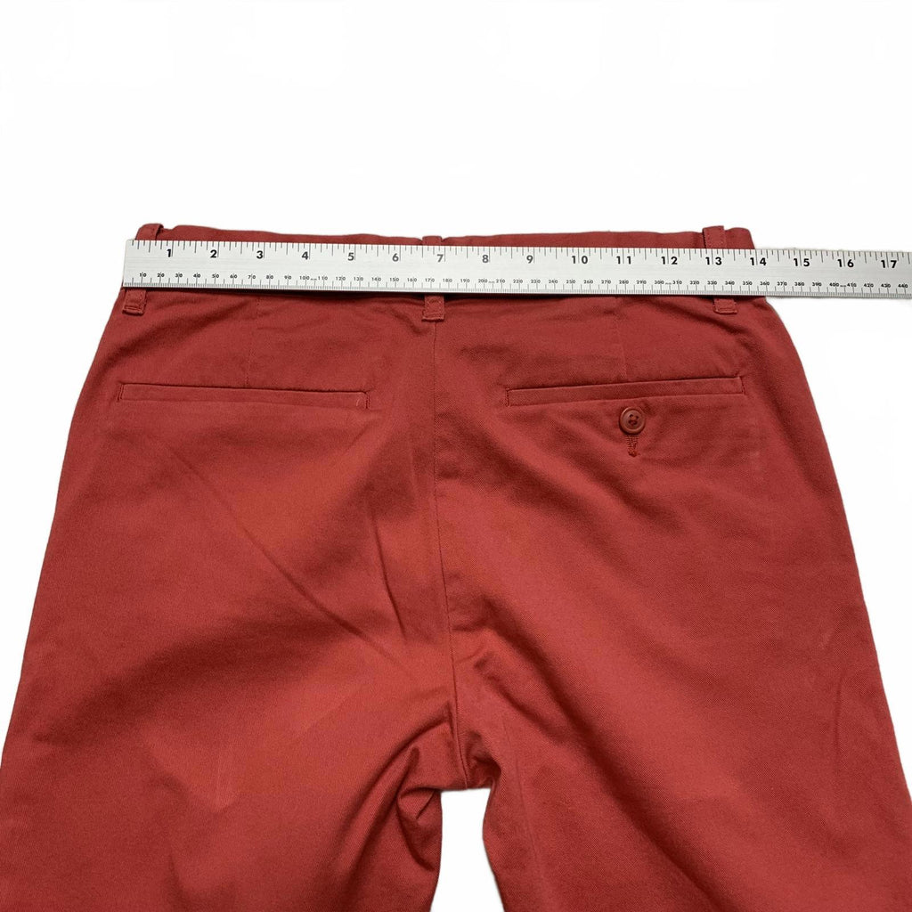 Pantalones Crewcuts Kids, talla 14, color rojo y naranja, corte ajustado, cintura ajustable, 28 x 28 L