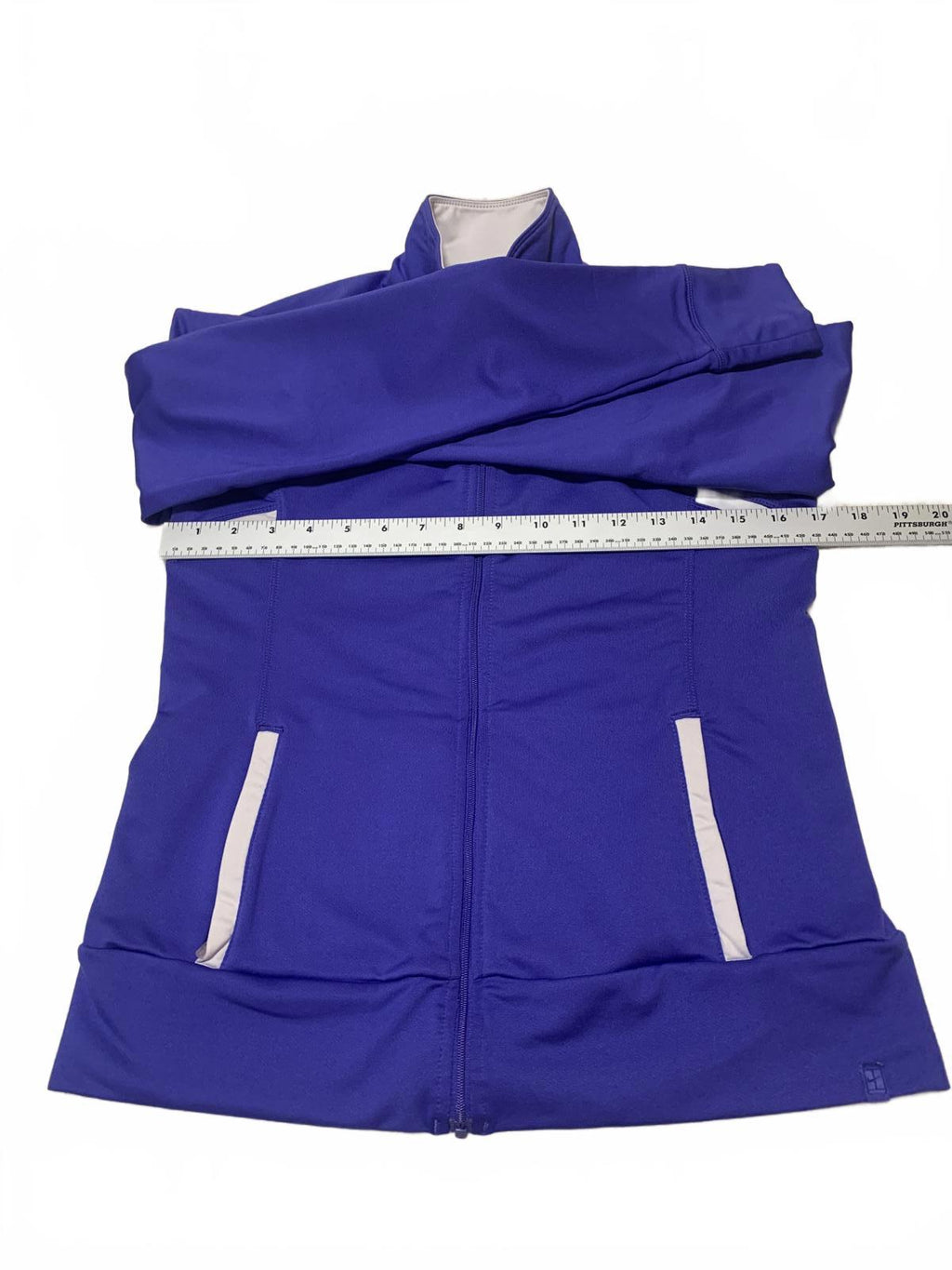 Chaqueta deportiva Nike con cremallera completa para mujer, color morado, talla pequeña