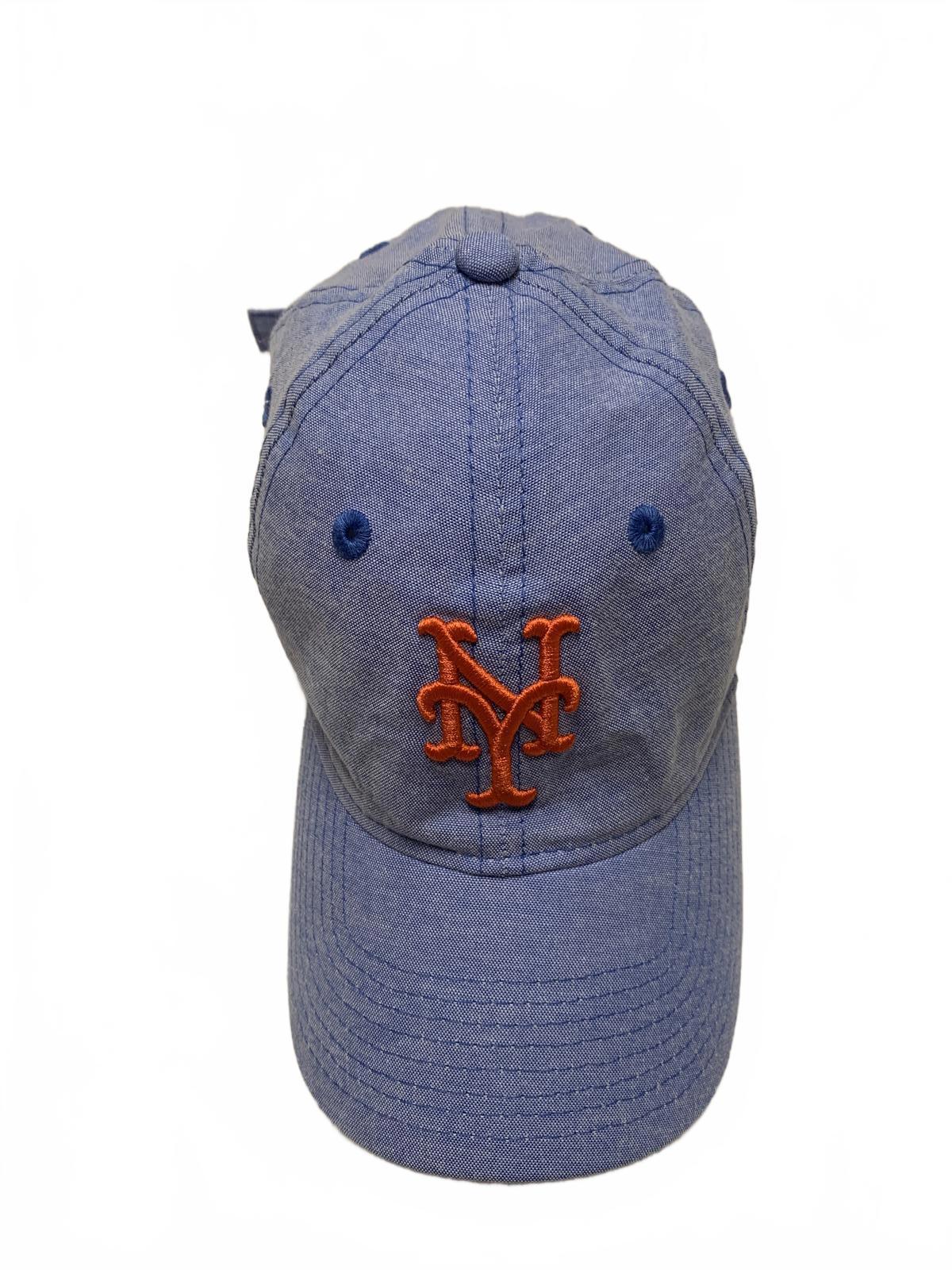 Gorra de béisbol New Era 9 Twenty New York Mets para mujer, estilo lino azul bebé