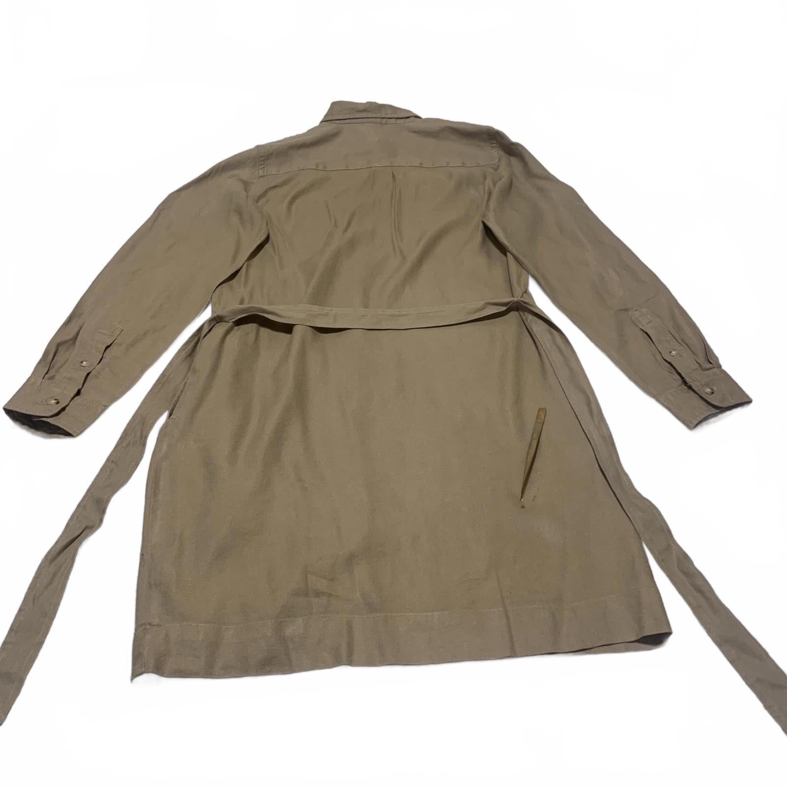 Vestido camisero con cinturón en color tostado medio de Lauren Ralph Lauren Petite para mujer