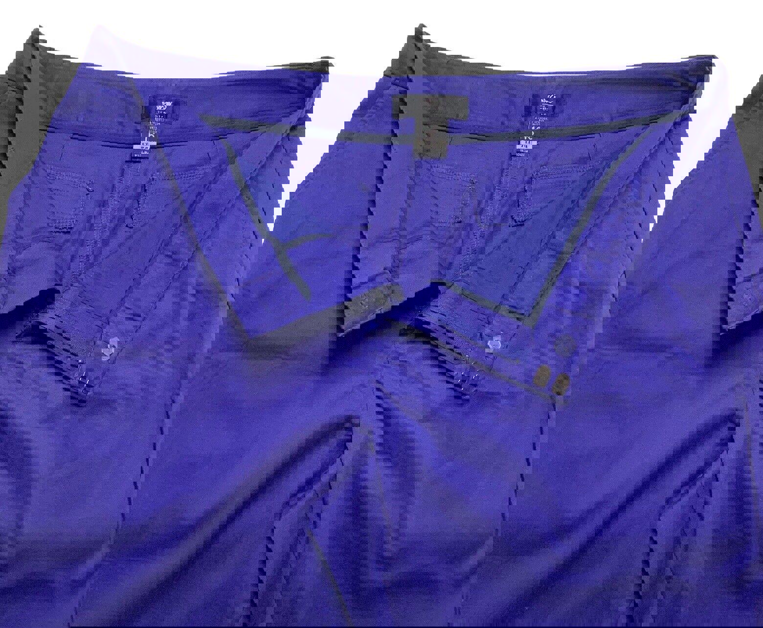 Pantalones capri elásticos con puños morados para mujer de Mossimo, talla 16