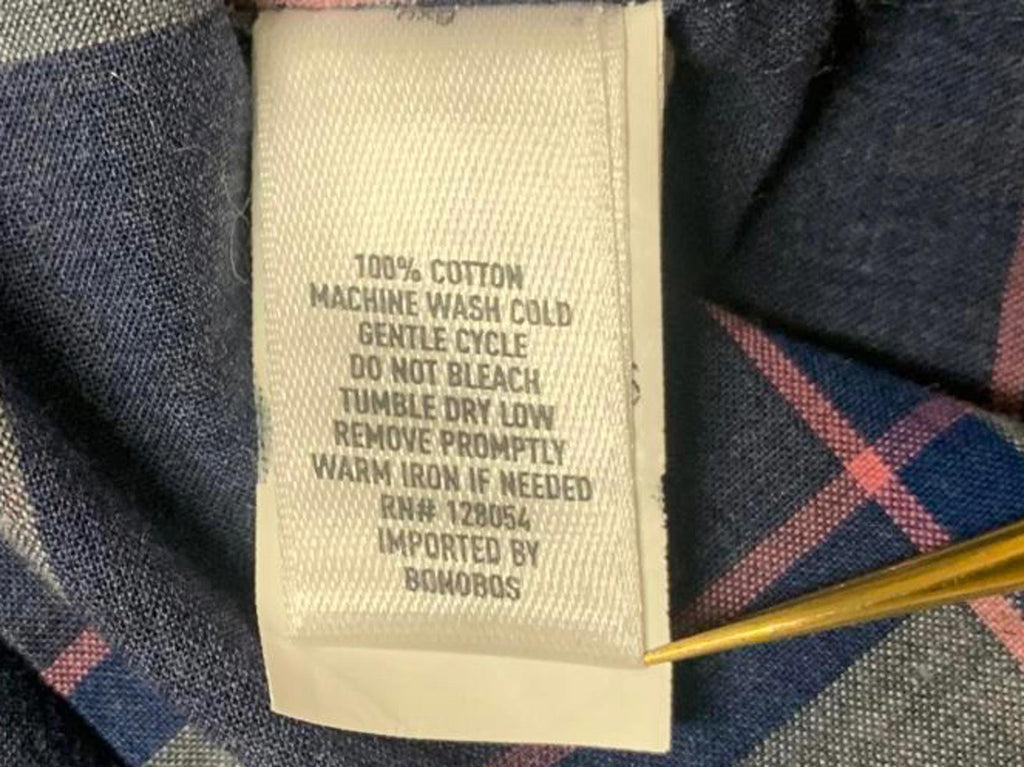 Camisa a cuadros azul de corte entallado Bonobos para hombre, talla pequeña