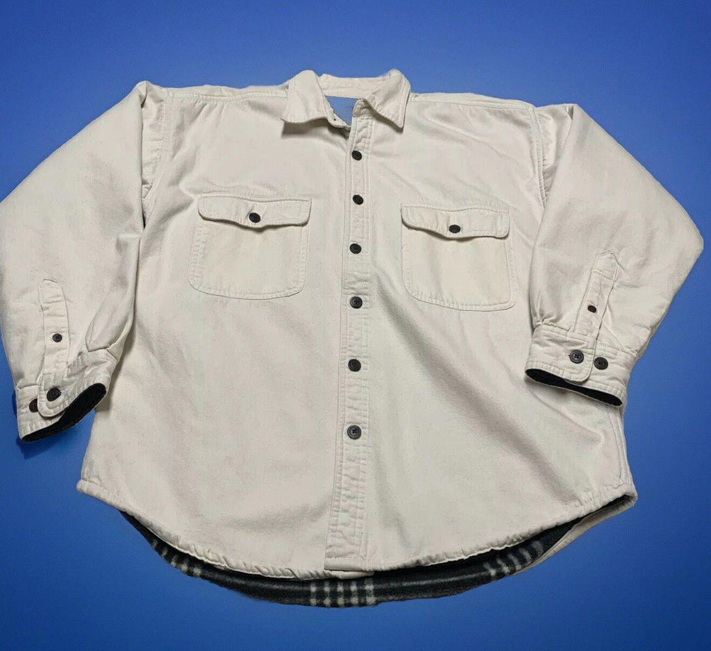 Camisa Berkley &amp; Jensen con forro blanco hueso grande para hombre