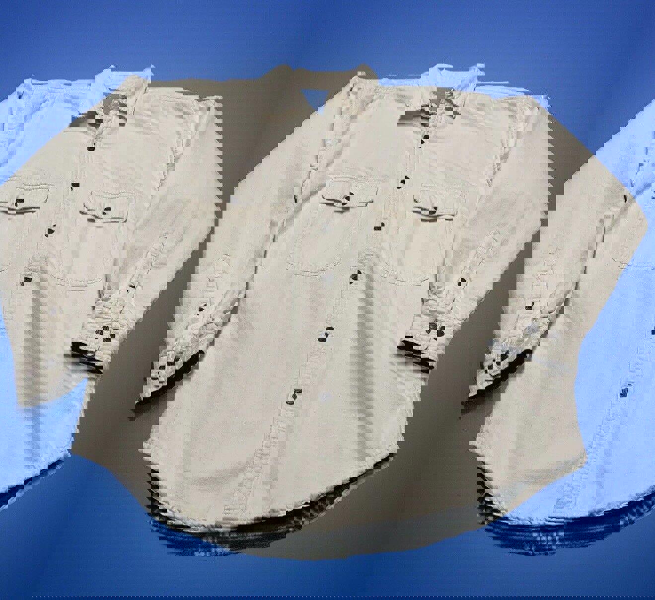 Camisa Berkley &amp; Jensen con forro blanco hueso grande para hombre