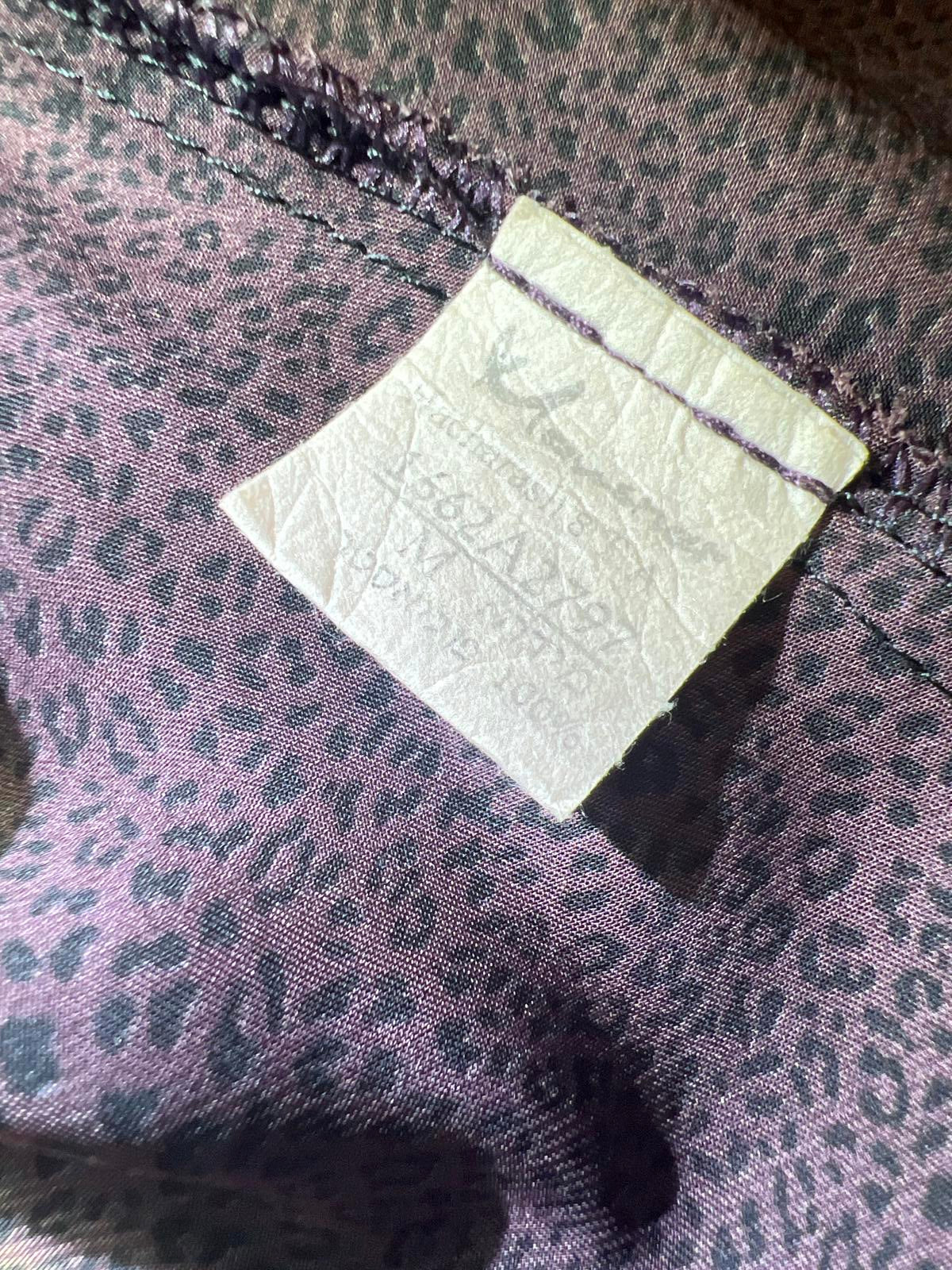 Vintage Mausner Women's Size Medium Long Sleeve Button-Up Blouse Leopard Print