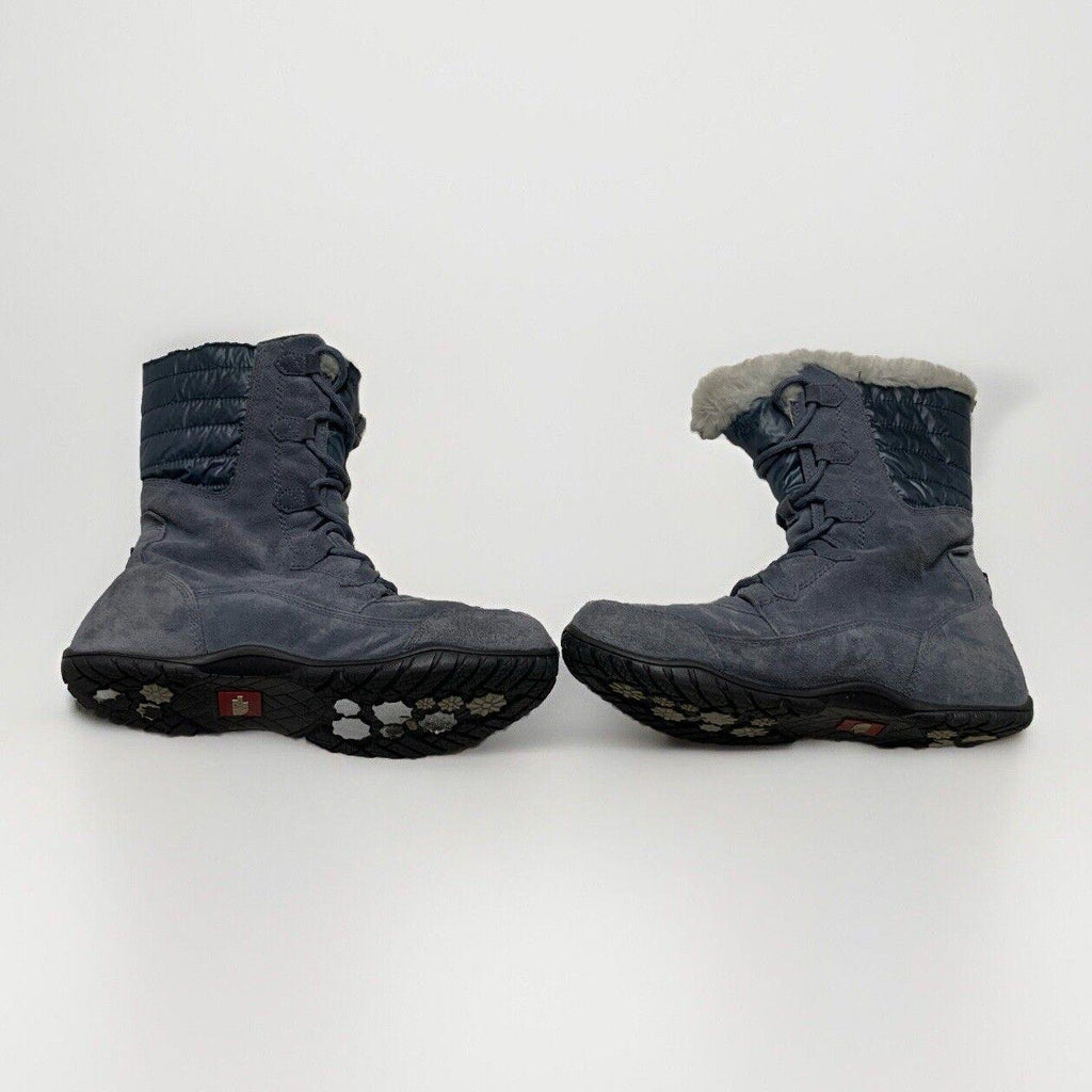 Botas de invierno Prima Loft de piel sintética gris de ante para mujer, talla 10, de The North Face