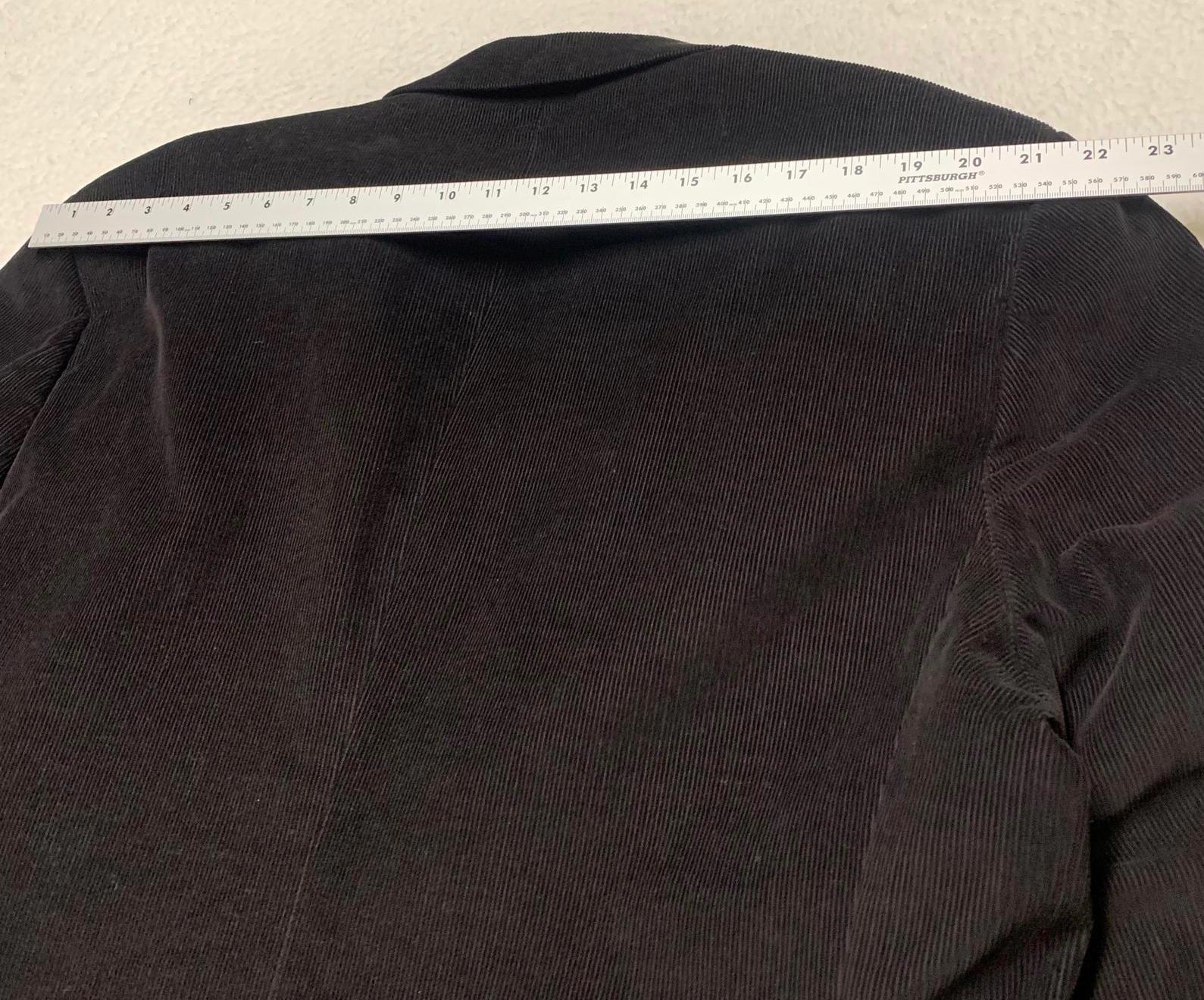 Linea Uomo Men's 48L Black Corduroy Blazer