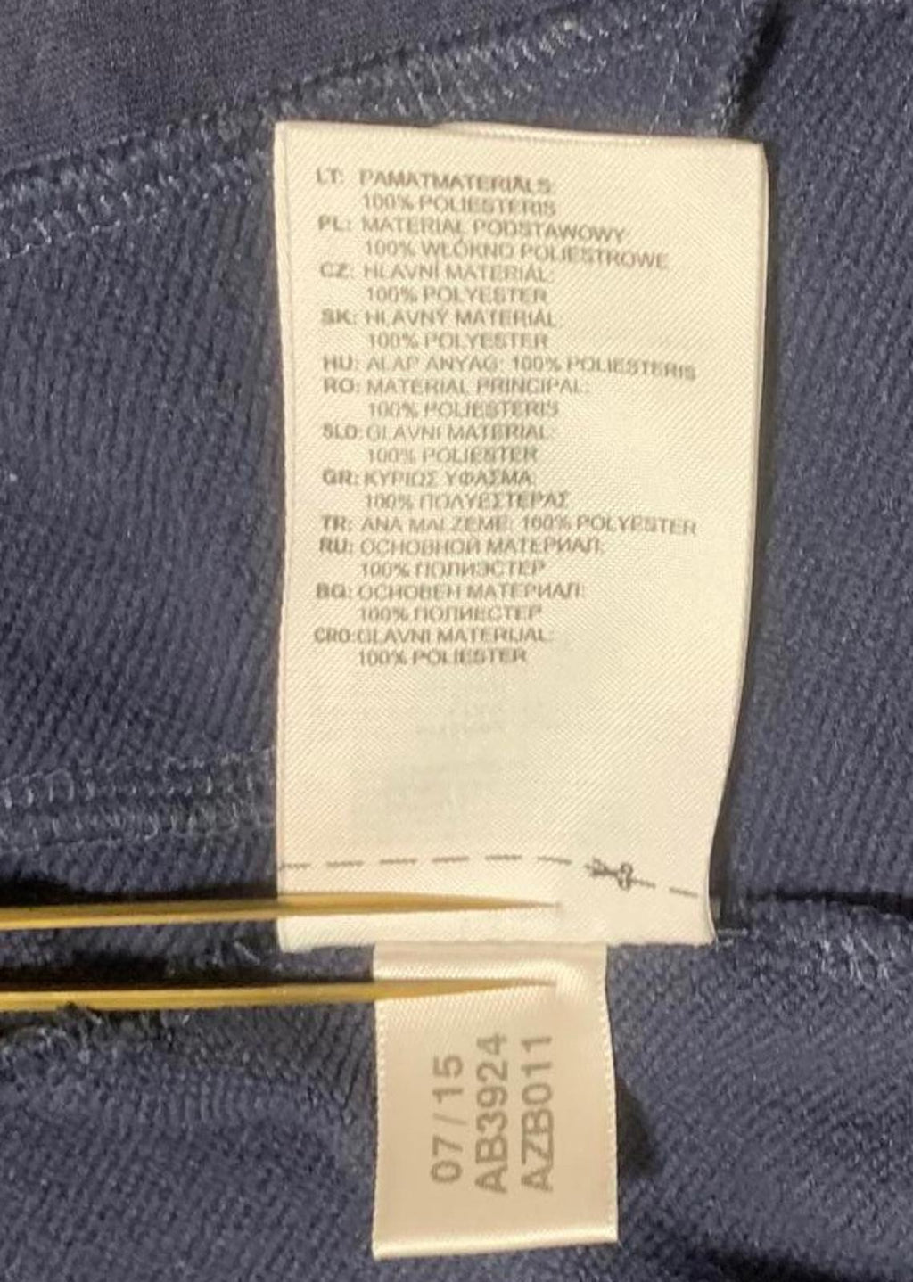 Sudadera con capucha y cremallera Adidas para mujer, talla S, azul marino, 3 rayas