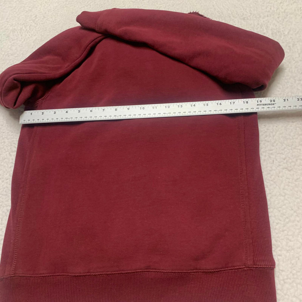 Sudadera con capucha y cremallera Bizzbee para mujer, color burdeos, talla L, con forro de sherpa