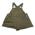 NOBO No Boundaries Womens Sz XXL (19) Olive Green Denim Overalls Shorts W40