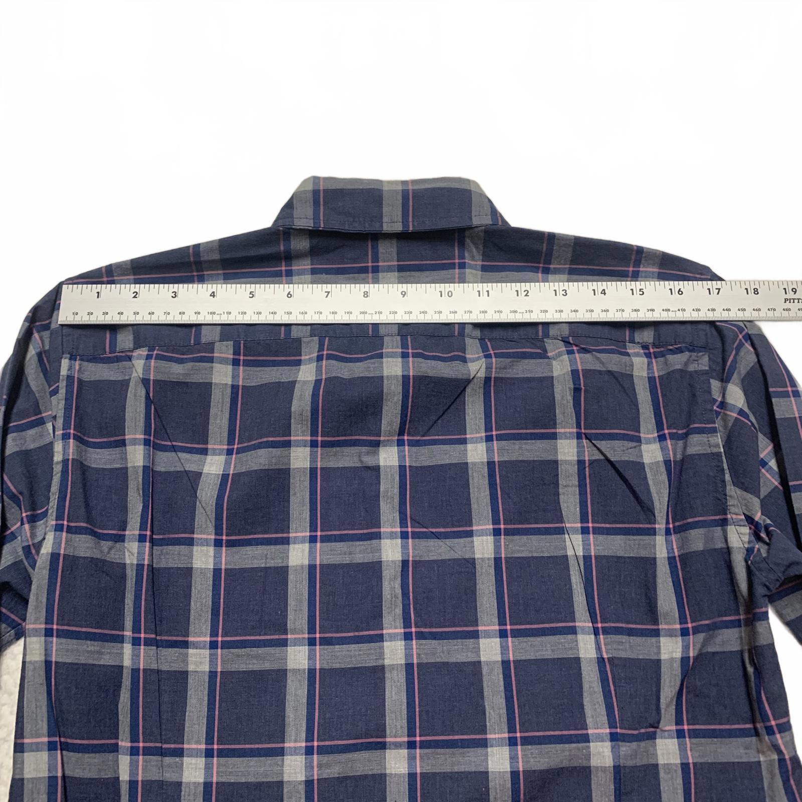 Camisa a cuadros azul de corte entallado Bonobos para hombre, talla pequeña