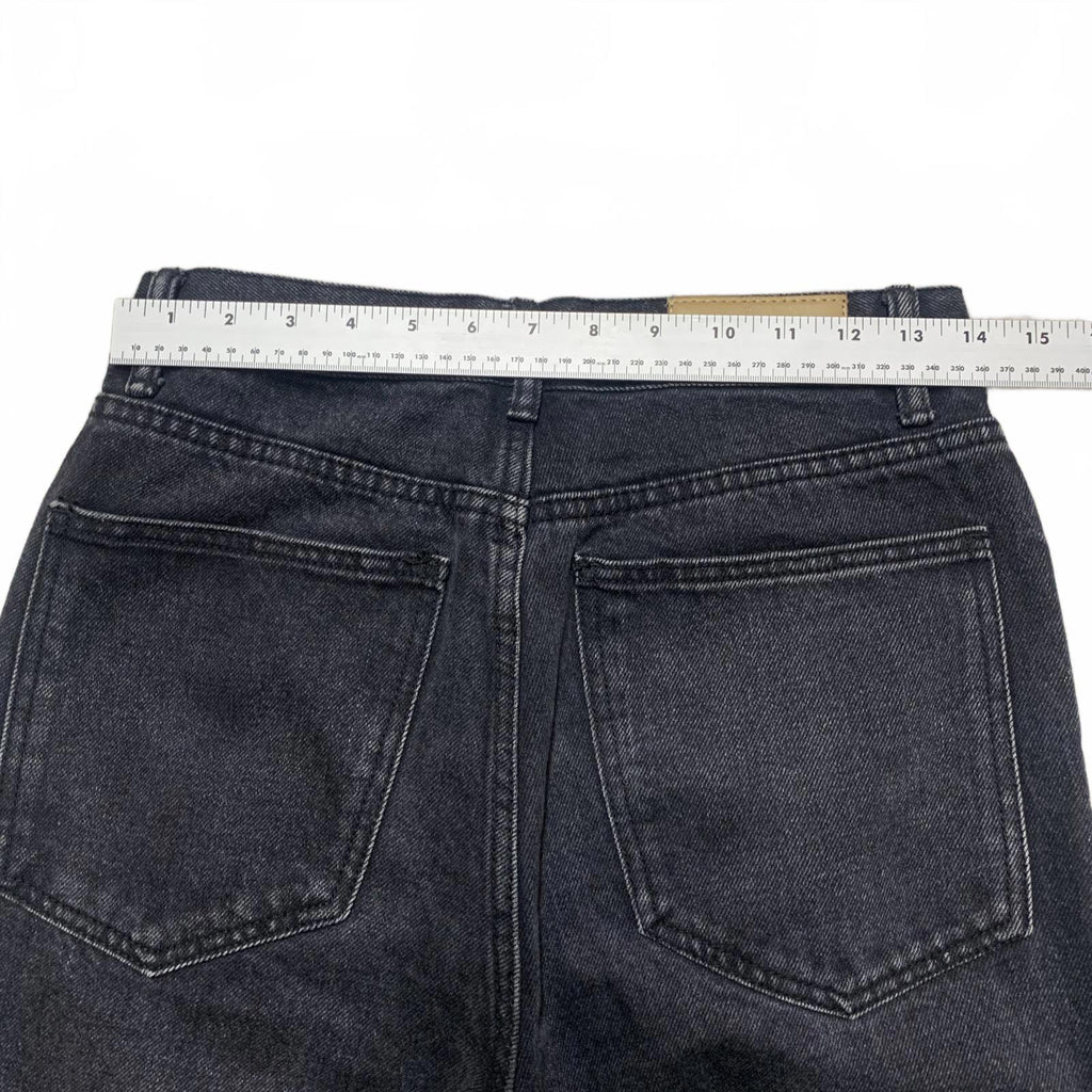 Vaqueros negros con estampado de calavera para hombre MNML, talla 28