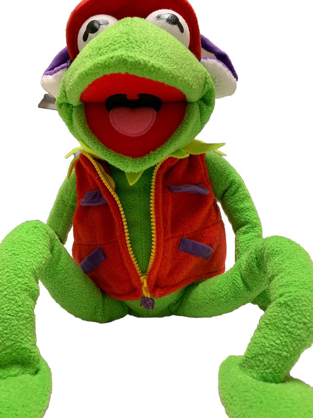 Peluche de rana fotógrafa de la Rana Gustavo de los Muppets de Macy's, 26 pulgadas, sin cámara